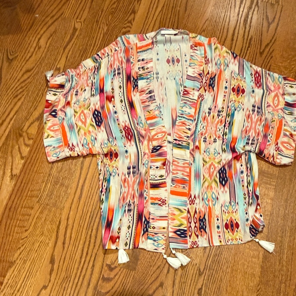 Colorful Bohemian Kimono Cardigan